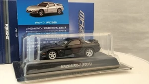 KYOSHO 1/64 Mazda RX-7 FD3S Black Diecast Model Car Red Free Shipping - Picture 1 of 13
