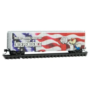 N SCALE MTL03800580 MICRO MOUSE INDEPENDENCE DAY 50' STANDARD BOX CAR *NEW* - Picture 1 of 1