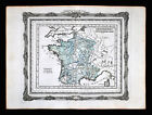 1766 Zannoni Map France Domain of Charles IX  French Reformation Era Civil War