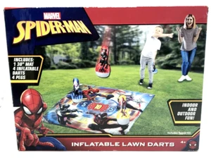 Dardos inflables para césped Marvel Spider-Man ¡Lo que quieren los niños! Nuevo - Imagen 1 de 3