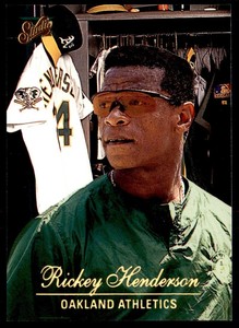 1994 Studio Rickey Henderson Oakland Athletics #3