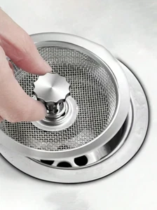 1pc Universal Stainless Steel Sink Strainer Anti-Clog Mesh for Kitchen & Bathrom - Picture 1 of 8