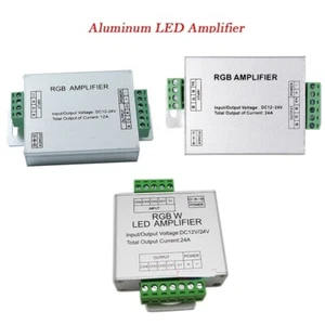 12V 24V RGB/RGBW/RGB LED Strip Amplifier 12A 24A for RGB RGBW RGBWW Light tape - Picture 1 of 33