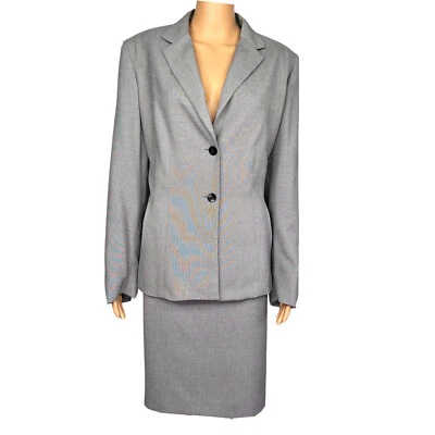 GARFIELD & MARKS 2 PIEZAS Gris Poliéster Desajuste Falda de Carrera (Talla 14) Traje (Talla 12) Foto 1 de 4