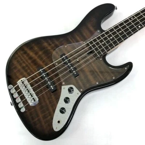 Electric Bass Guitar Bacchus 2012 WOODLINE REDWOOD LTD-5 Gig Bag 5 String USED - Picture 1 of 9