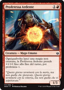 MTG 4x BURNING PROPHET EXC - PROFETESSA ARDENTE - WAR - MAGIC - Picture 1 of 1