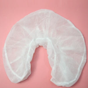 50/100PCS Massage Table Bed Headrest Fitted Face Cover Disposable Non-woven New - Picture 1 of 12