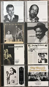 8 jazz swing cd bundle - Basie Shaw Goodman Kenton Hawkins James Shaw Krupa - Picture 1 of 10