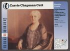 Carrie Chapman Catt   Grolier Story Of America History Card Notable People