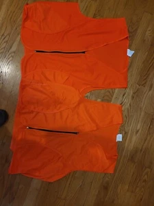 Safety Orange Front Zip Hunting Vest Size M/L Blaze Orange - Picture 1 of 5