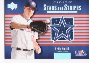 2003 UPPER DECK FINITE STARS AND STRIPES GAME JERSEY #J20 SETH SMITH - Picture 1 of 2