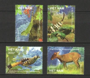 VIETNAM 2018 KON KA KINH PARQUE NACIONAL (AVES, ANIMALES) COMP. JUEGO 4 SELLOS COMO NUEVOS - Imagen 1 de 3