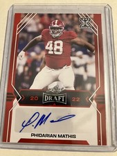 2022 Leaf Draft Auto Phidarian Mathis #BA-PM1 Rookie Red Auto RC Alabama