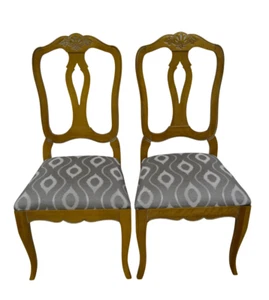 Ethan Allen Country French Dining Chairs Splatback #26-6202 #246 Provence B - Picture 1 of 15