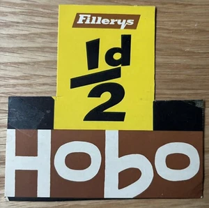 Vintage FILLERYS HOBO Sweets Shop Display Card - Picture 1 of 2