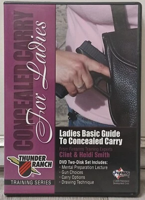 Thunder Ranch Concealed Carry For Ladies Clint Smith 2 DVDs RARE! Gun Firearm Foto 1 de 2