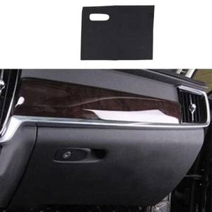 Black Leather Co-pilot Anti-kick Decor Panel Pad For Volvo S90 2017-2022 1PCS - Picture 1 of 6