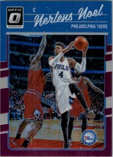 2016-17 Donruss Optic Purple Philadelphia 76ers Basketball Card #3 Nerlens Noel