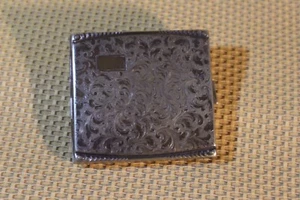 Funda de cigarrillos lata plateada tabaco cincelado tarjeta de visita Ettui * 2666 - Imagen 1 de 6