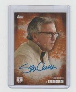 TOPPS WALKING DEAD SEASON 5 STEVE COULTER/REG AUTOGRAPH CARD RUST PARALLEL #/99!