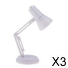 3X 1:6 Miniature Led Desk Lamp For Blythe 12Inch Dollhouse Furnishings White