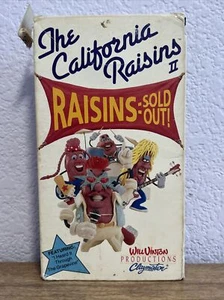 California Raisins 2, The - Raisins: Sold Out (VHS, 1990) Will Vinton Calrab - Picture 1 of 3