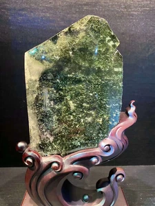 2.39LB A+ Top Natural green Ghost Phantom Quartz Crystal Mineral Specimen - Picture 1 of 6