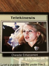 TELEKINESIS 1998 BABYLON 5 CCG RARE CARD NEAR MINT NEVER PLAYED WITH