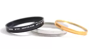 TIFFEN 724 SERIES 7 CAMERA LENS FILTER ADAPTER RING, RETAINING RING AND FILTER - Picture 1 of 2