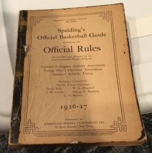 Spalding’s Official Basketball Guide 1926 -27 Official Rules - Picture 1 of 3