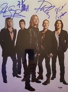 DEF LEPPARD 5 AUTOS FOTOGRAFIE. PSA. ELLIOT, COLLEN, ALLEN, SAVAGE, CAMPBELL! - Bild 1 von 10