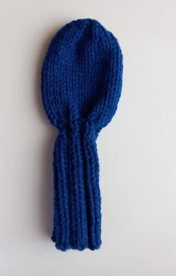 EROSGIFTS.ORG Hand Knit Golf Club Headcover, 9-inch Royal Blue for Medium Hybrids