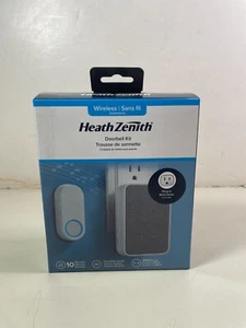Heath Zenith Wireless Doorbell Kit in White 300ft Range - Picture 1 of 5
