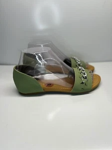 Andiamo Acody Woman's Flat Slip on Sandal Size 7.5M Green Shoes (B1) - Picture 1 of 11