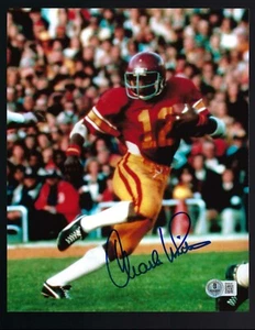 Foto firmada por Charles White de 8x10 Beckett autenticada USC Heisman pose 2 - Imagen 1 de 1