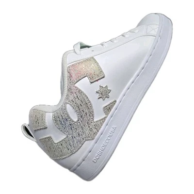 DC Shoes Court Graffik Women's Size 11 #300678 White/Shining Colors Logo New - Image 1 of 4