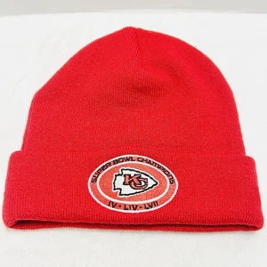 New Era Kansas City Chiefs Multi Champs Gorro Gorra Tejido Puño Rojo NFL - Imagen 1 de 3