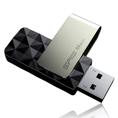 64 GB Silicon Power B30 Blaze USB3.0 Flash Drive Swivel Style, USB 3.1 Gen1 (USB - Image 1 of 4