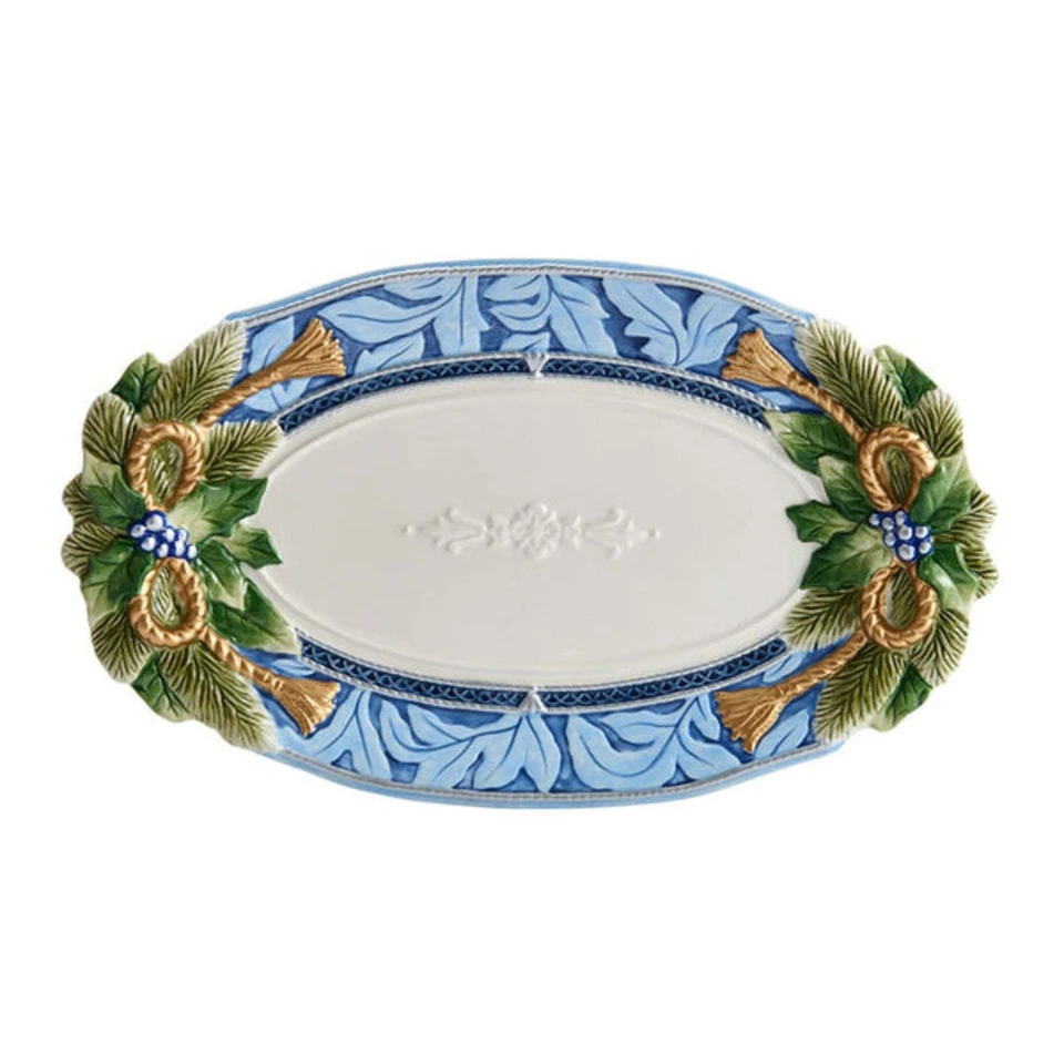 Plato grande para casa de vacaciones Fitz and Floyd - azul Foto 1 de 4