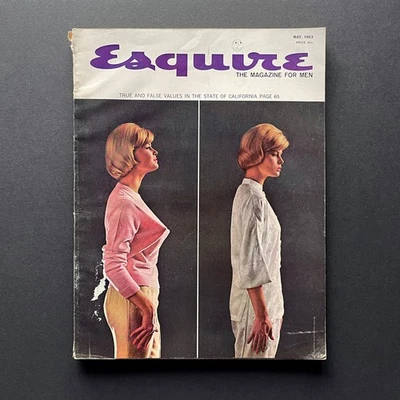 May 1963 Esquire Magazine • California • George Lois • Pointed Bra Cover Foto 1 de 4