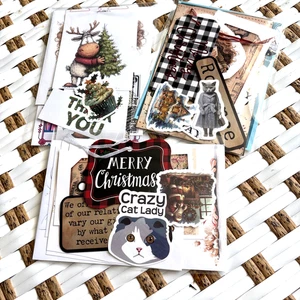 Lote pequeño de 30 piezas paquete de variedad para diario basura álbum de recortes fabricación de tarjetas efímeras - Imagen 1 de 8