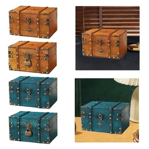 Piraten Schatztruhe Holz Geschenk Andenken Box Multifunktional Antik Design - Bild 1 von 21