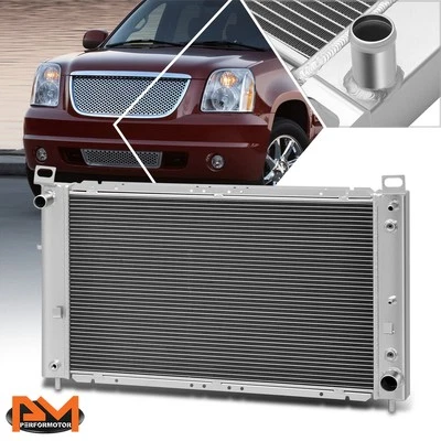 Radiador automático de 3 filas de aluminio para 99-13 Sierra Silverado Suburban 4,8 L 5,3 L Foto 1 de 4