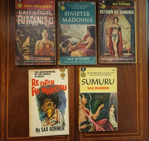 LOT OF 5 FU MANCHU SAX ROHMER GOLD MEDAL PBO VG  GGA - Picture 1 of 3