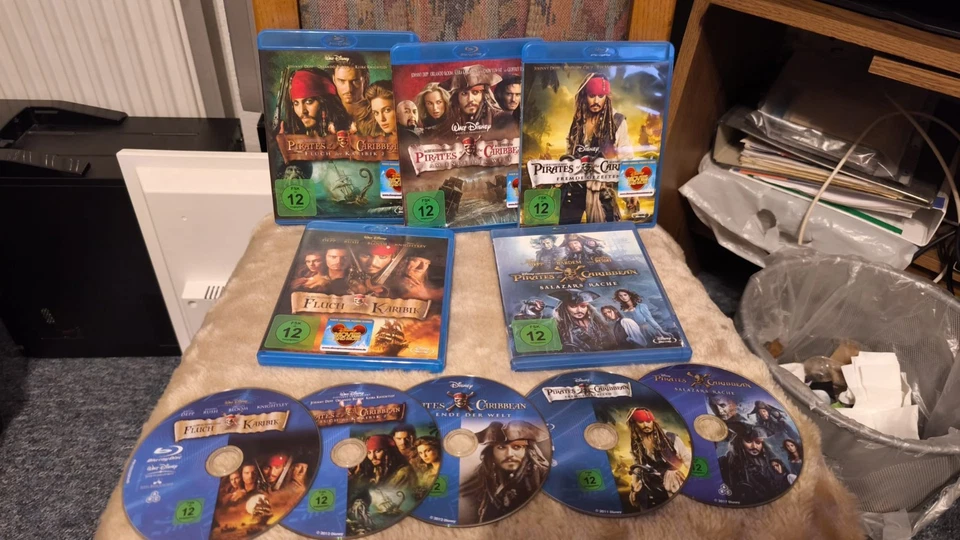 Pirates Of The Carribean 1-5 Box Movie Collection (Blu-ray, 2018) - Bild 1 von 1