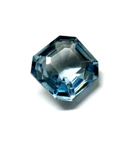 Aguamarina azul claro 8 a 10 quilates corte radiante aguamarina certificada piedra preciosa suelta - Imagen 1 de 8