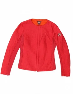 COLMAR Womens Racer Jacket IT 42 Small Red Polyester CF07 - Picture 1 of 6