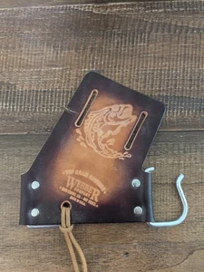 Funda de cuero para caña de pescar echador de cebo soporte giratorio marca Webber 1 - Imagen 1 de 3