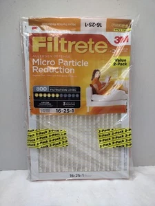 (L26) Filtrete 18x30x1 Air Filter, MPR 800 Micro Particle Reduction, 2 Filters - Picture 1 of 2