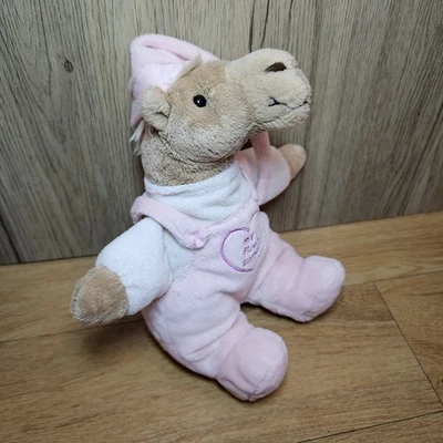 My First Camel In Pink Romper Soft Plush Toy Dubai U.A.E Comforter Hat On  - Image 1 of 4